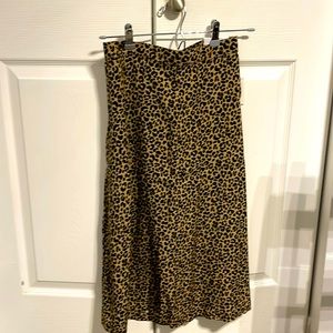 Old navy leopard print midi skirt